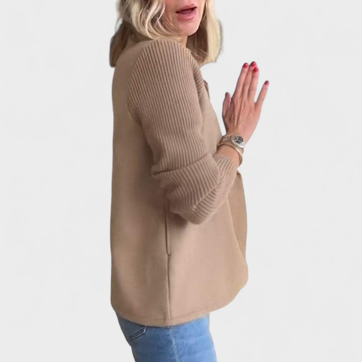 Valentina - Elegantní sako s pletenými rukávy