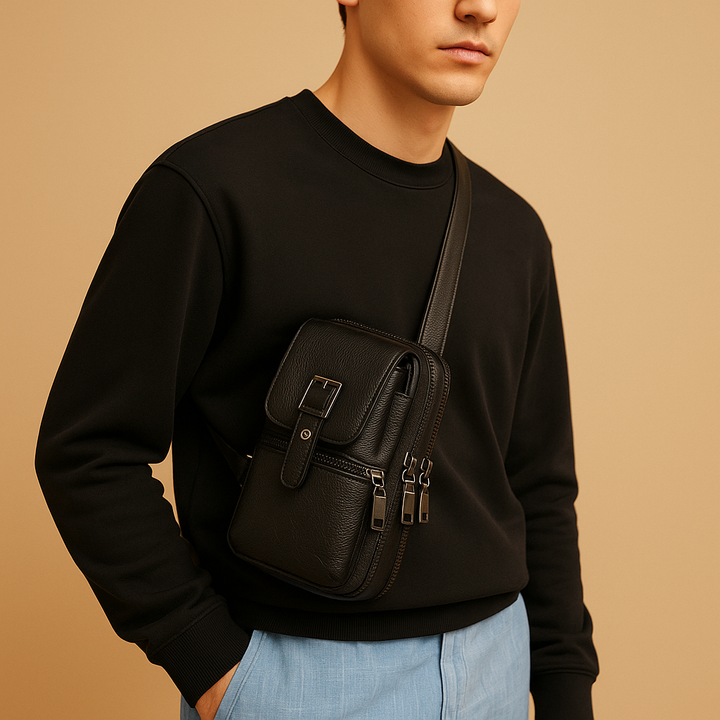 Anti-theft leather crossbody bag for women | Naomi