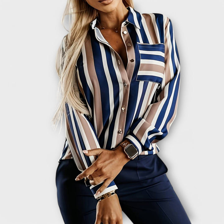Clara - Casual blůza na pruhy