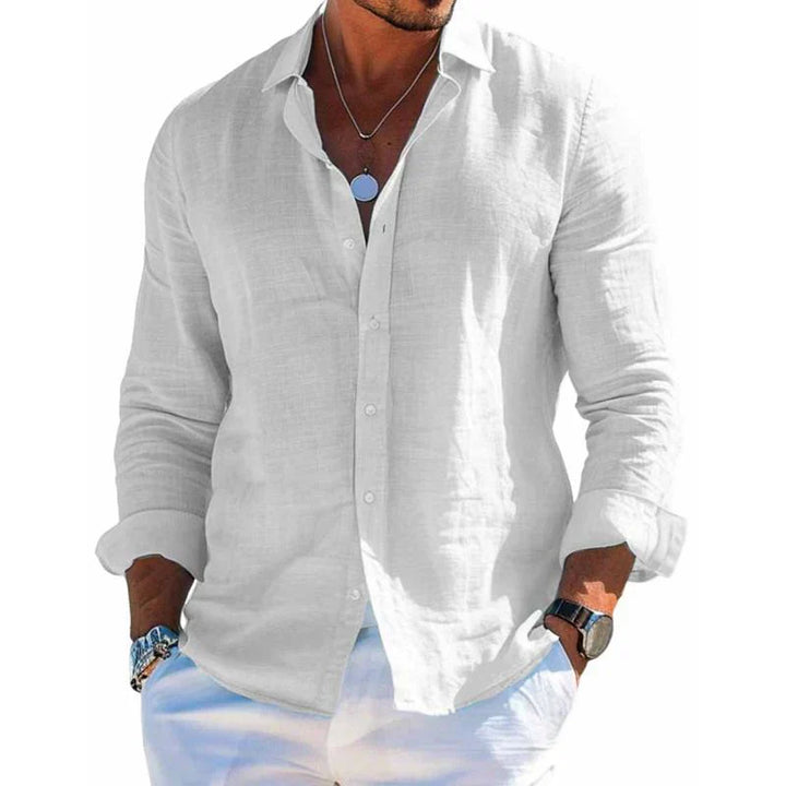 Flavio | Men's Breathable Summer Button-Up Shirt