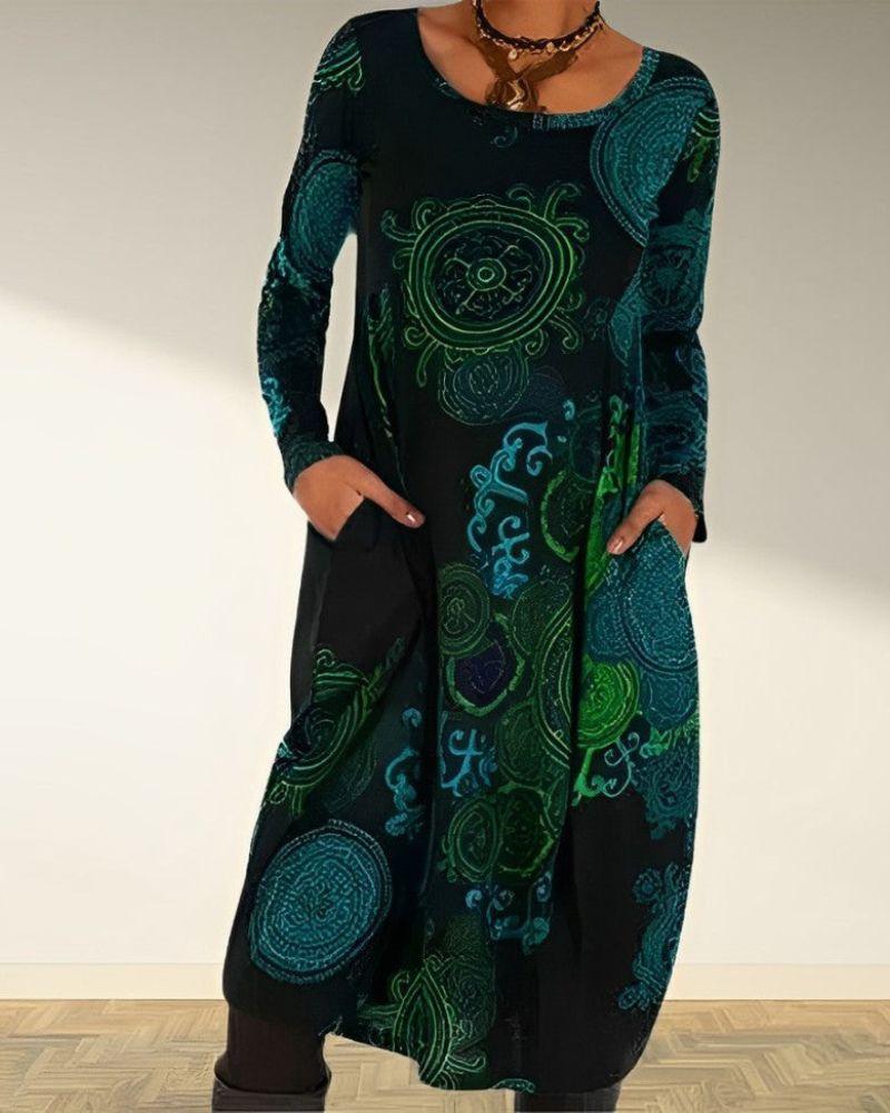 Camille | Women's Long Sleeve Maxi Dress