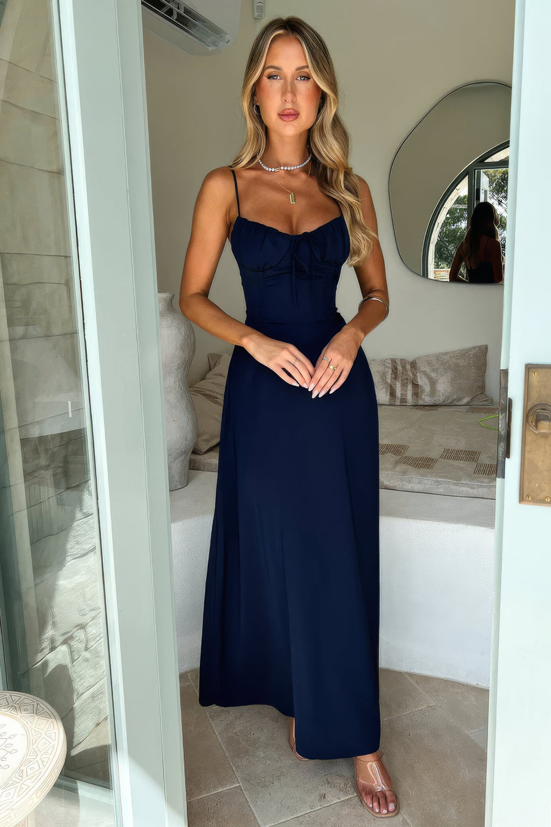 Camille | Women's Sleeveless A-Line Maxi Dress