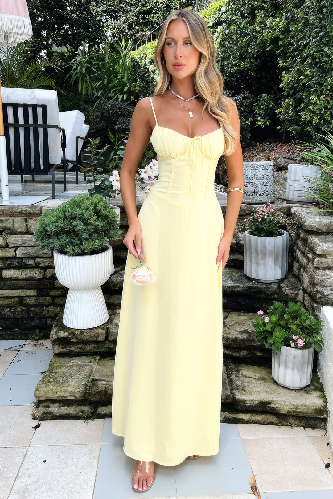 Camille | Women's Sleeveless A-Line Maxi Dress