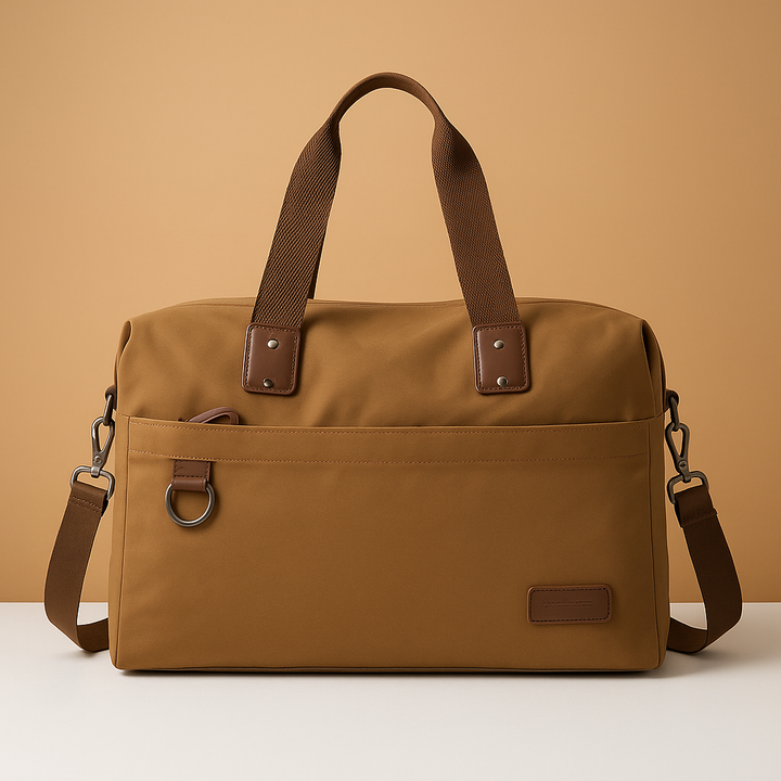 Canvas commuter shoulder bag | Nathan