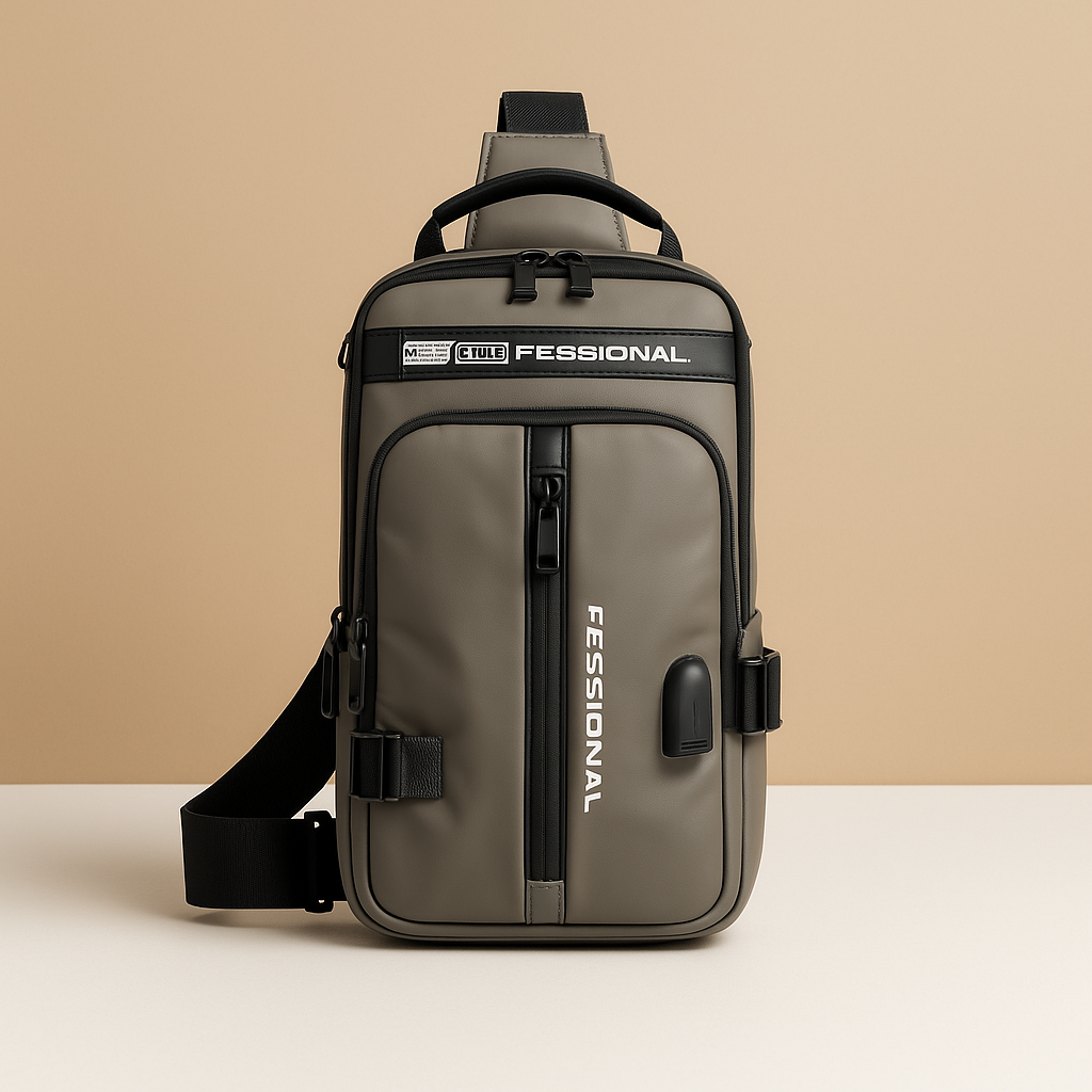 Casual anti-theft crossbody bag with hidden zippers | Damon