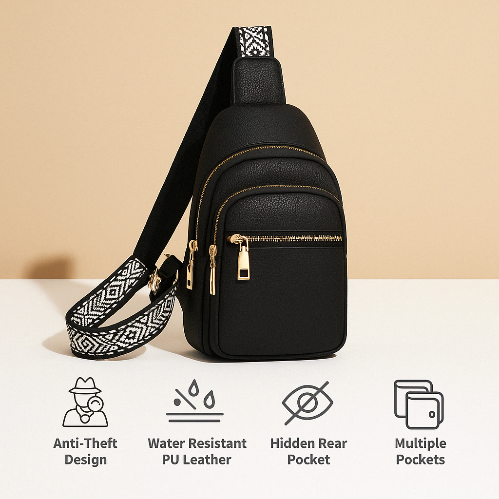Casual anti-theft crossbody bag with multiple compartments for women | Noelle