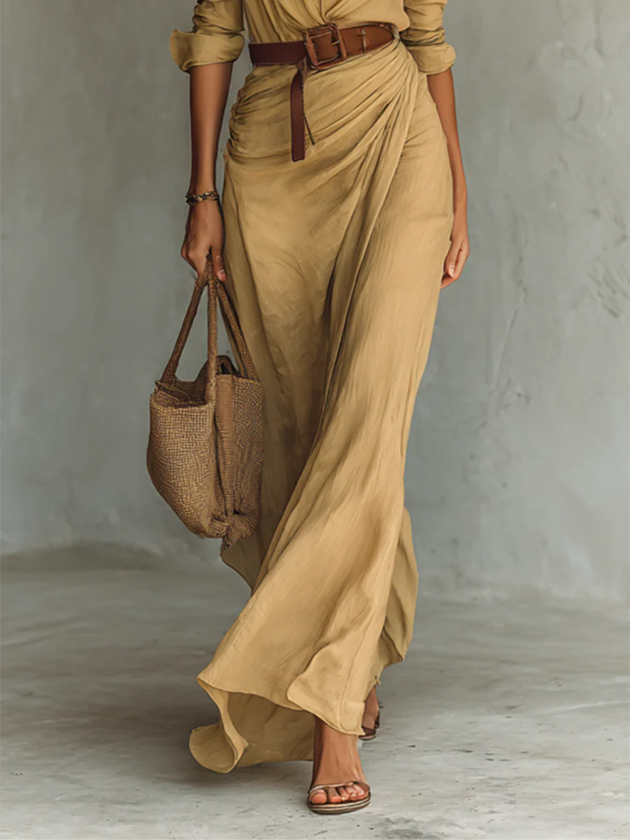 Cheri | Women's Belted Maxi Dress