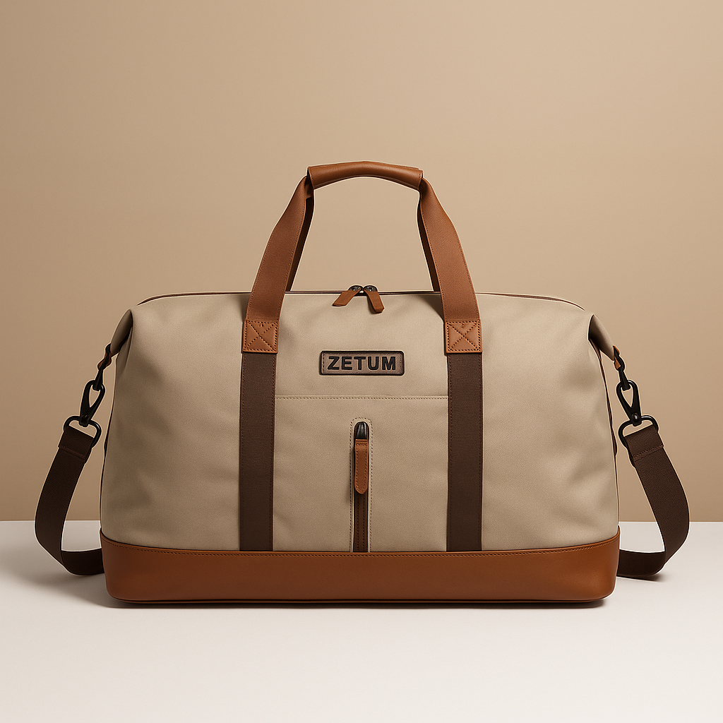 Water-resistant commuter duffle bag with shoe compartment for women | Isla