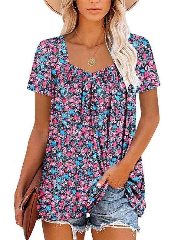 ROBIN | COZY TOP WITH SHORT SLEEVES & PRINT