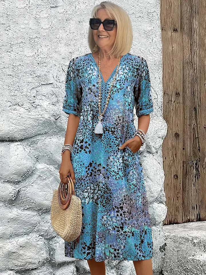 Sofia - Vibrant Midi Dress