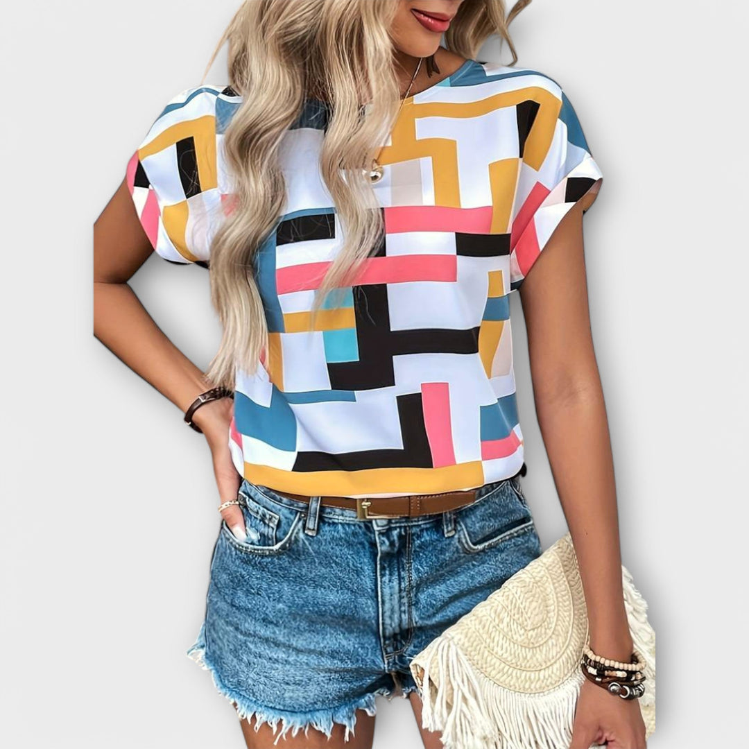 Marijeta – Barevná Urban Stylová Blůza
