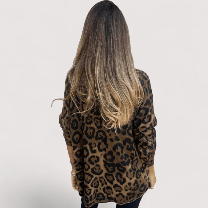 Zlata – Ležérní dámské tričko s leopardím vzorem