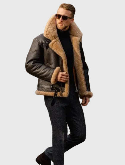 Roberto | Elegant Leather Jacket