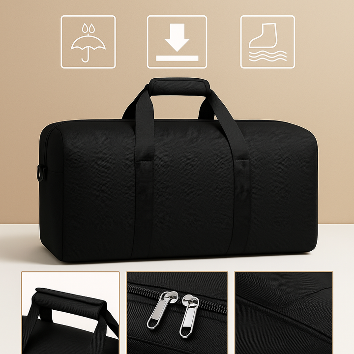 Expandable travel duffel bag with wheels | Harper