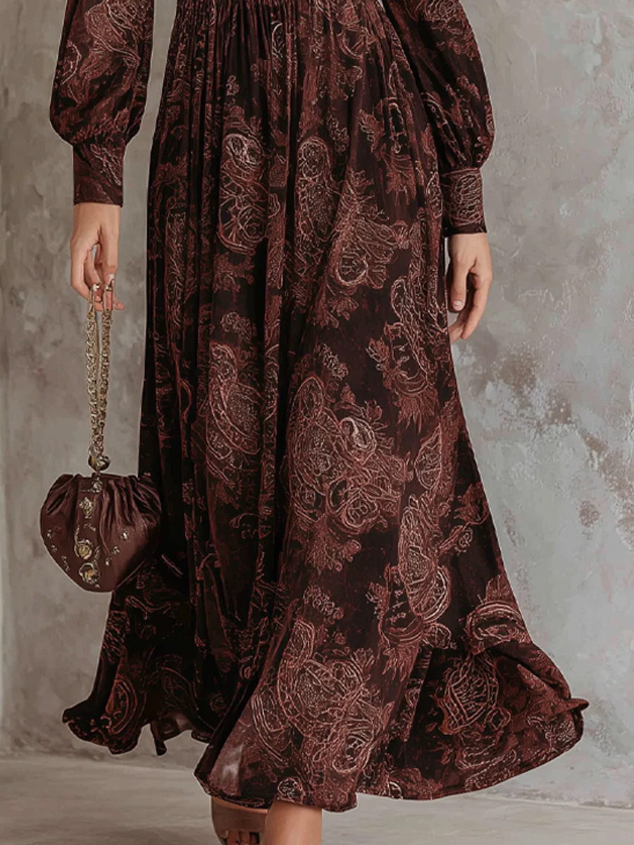 Mia | Boho Zippered Maxi Dress