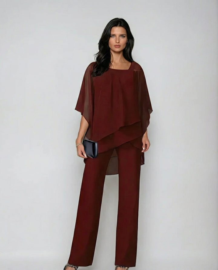 FlowLuxe™ Elegant Two-Piece Set – Flattering Layers & Effortless Fit