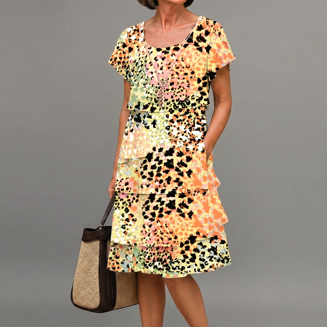 Theresa | Elegant Comfort Ruffle Dress