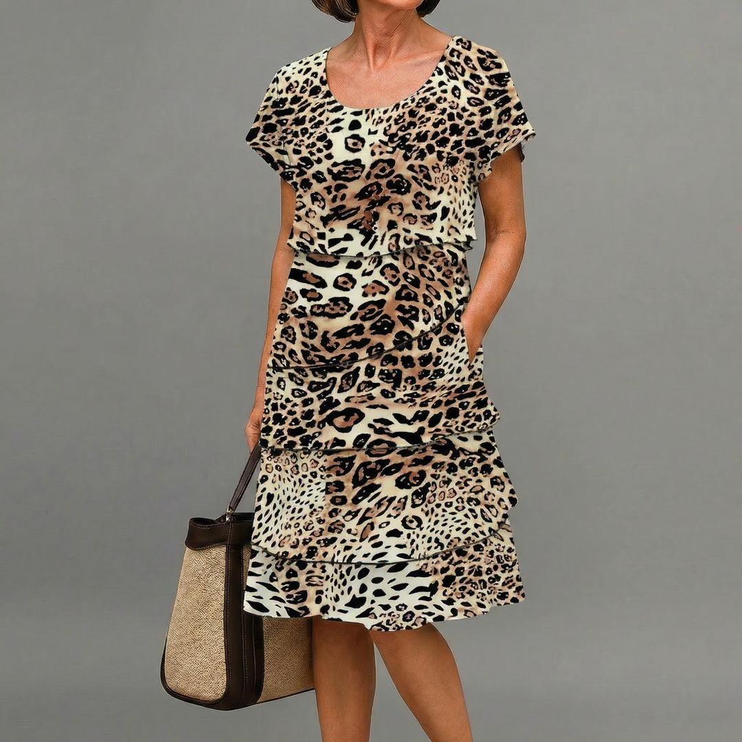 Angela | Elegant Comfort Ruffle Dress