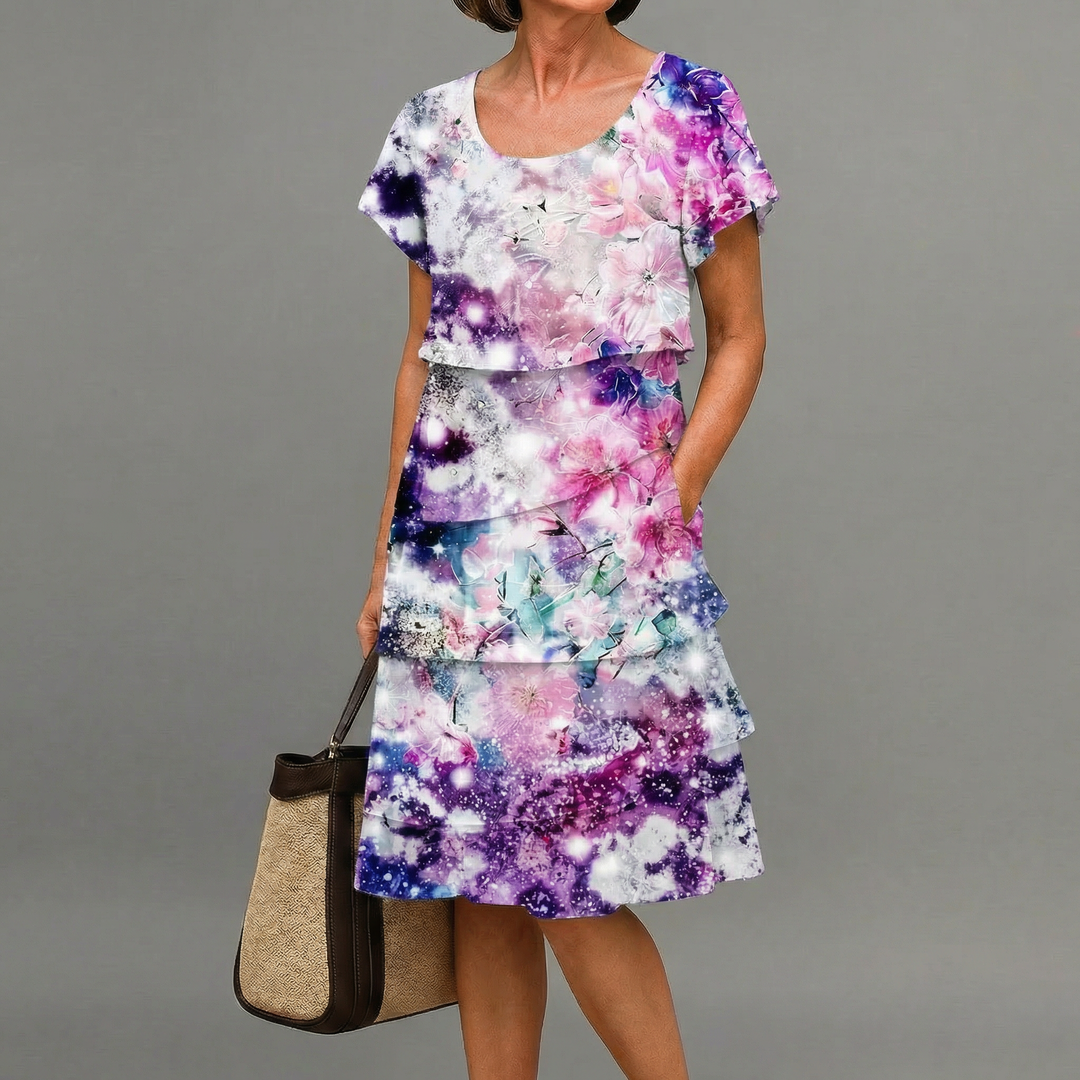 Vanessa | Elegant Comfort Ruffle Dress