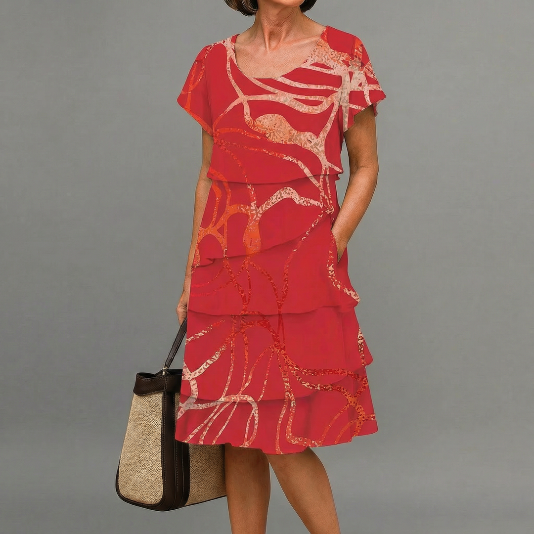 Danielle | Elegant Comfort Ruffle Dress