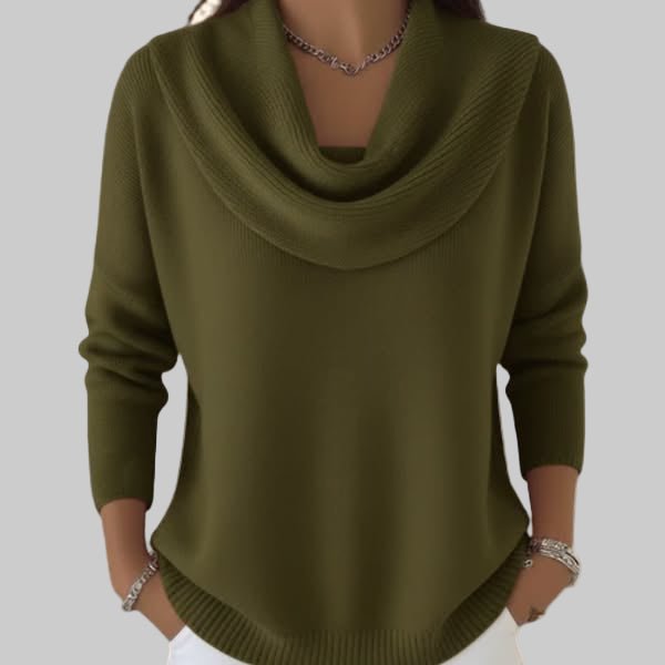 Soft Cowl Neck Sweater
