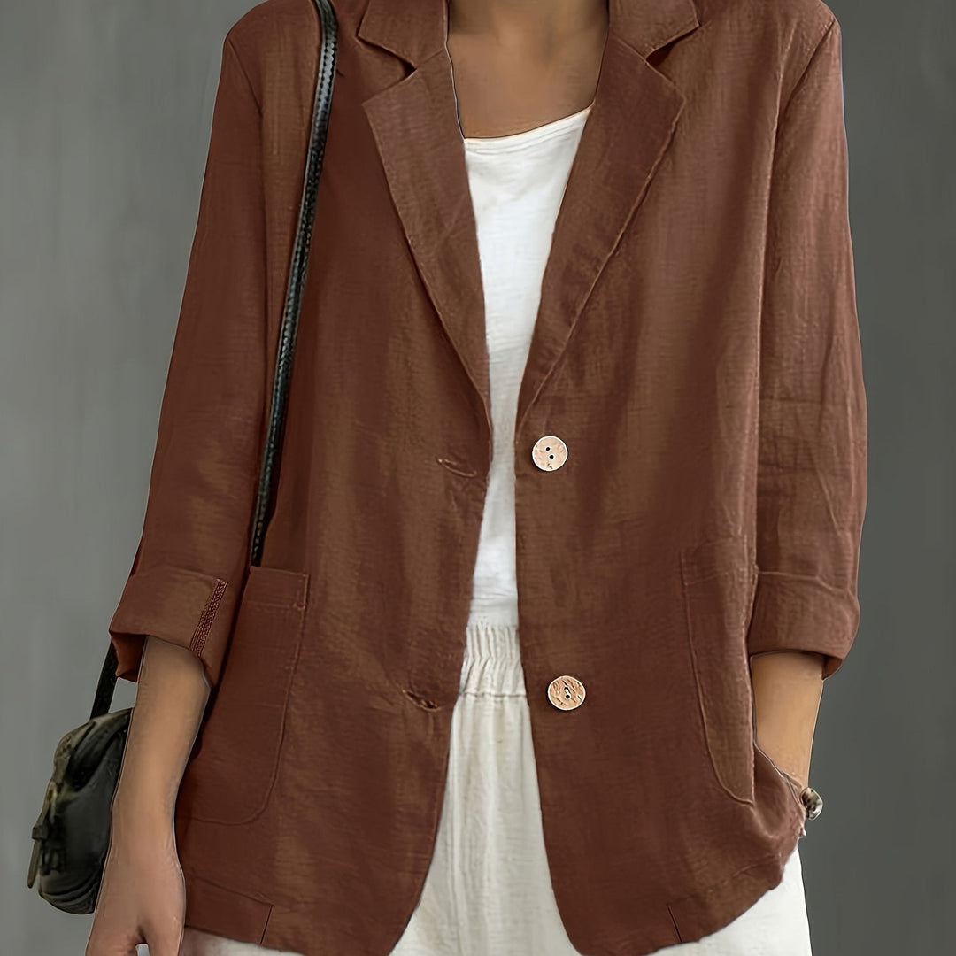 Margaret Casual Cotton Blazer
