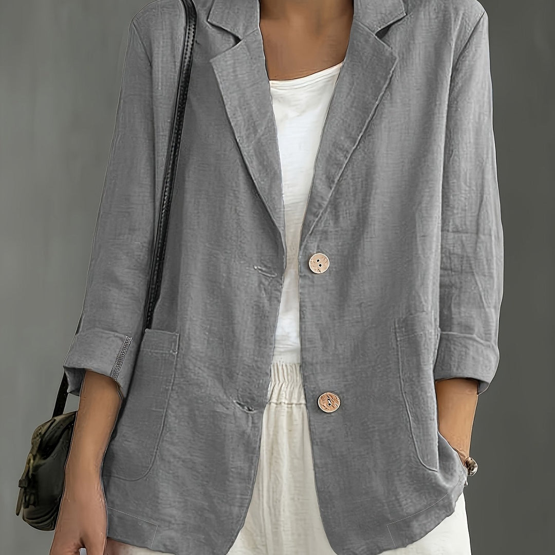 Margaret Casual Cotton Blazer