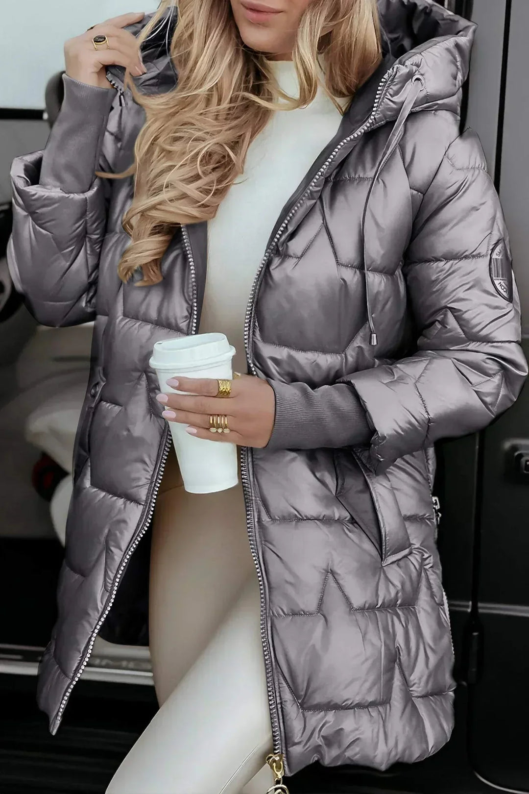 Leviana™ | Long Quilted Jacket