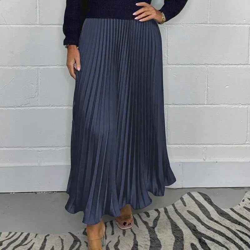 Amber | Maxi Dress with Sweater & Pleated Skirt