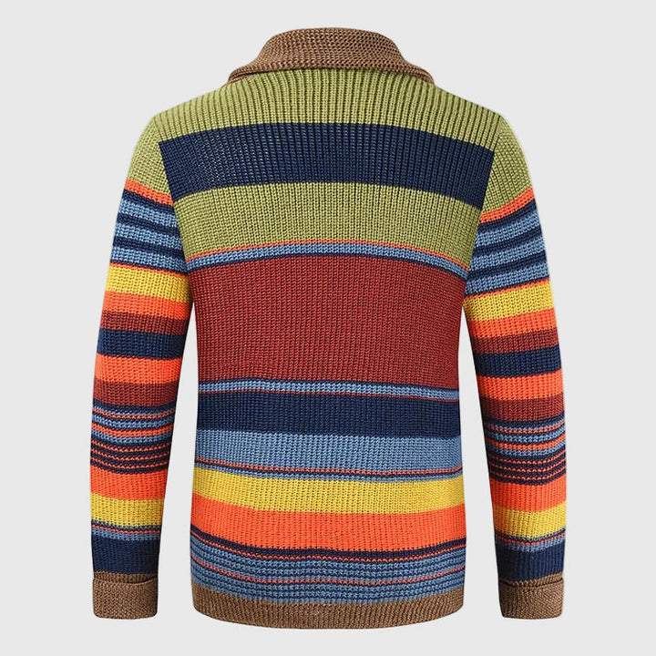 Nicolás | Color Block Knit Cardigan