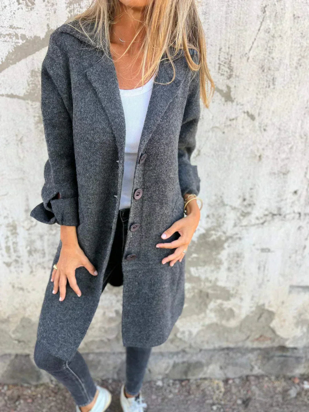 Nika - Chic Minimalistický Kabát