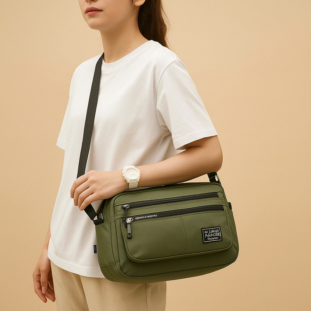 Large anti-theft messenger bag | Zachary