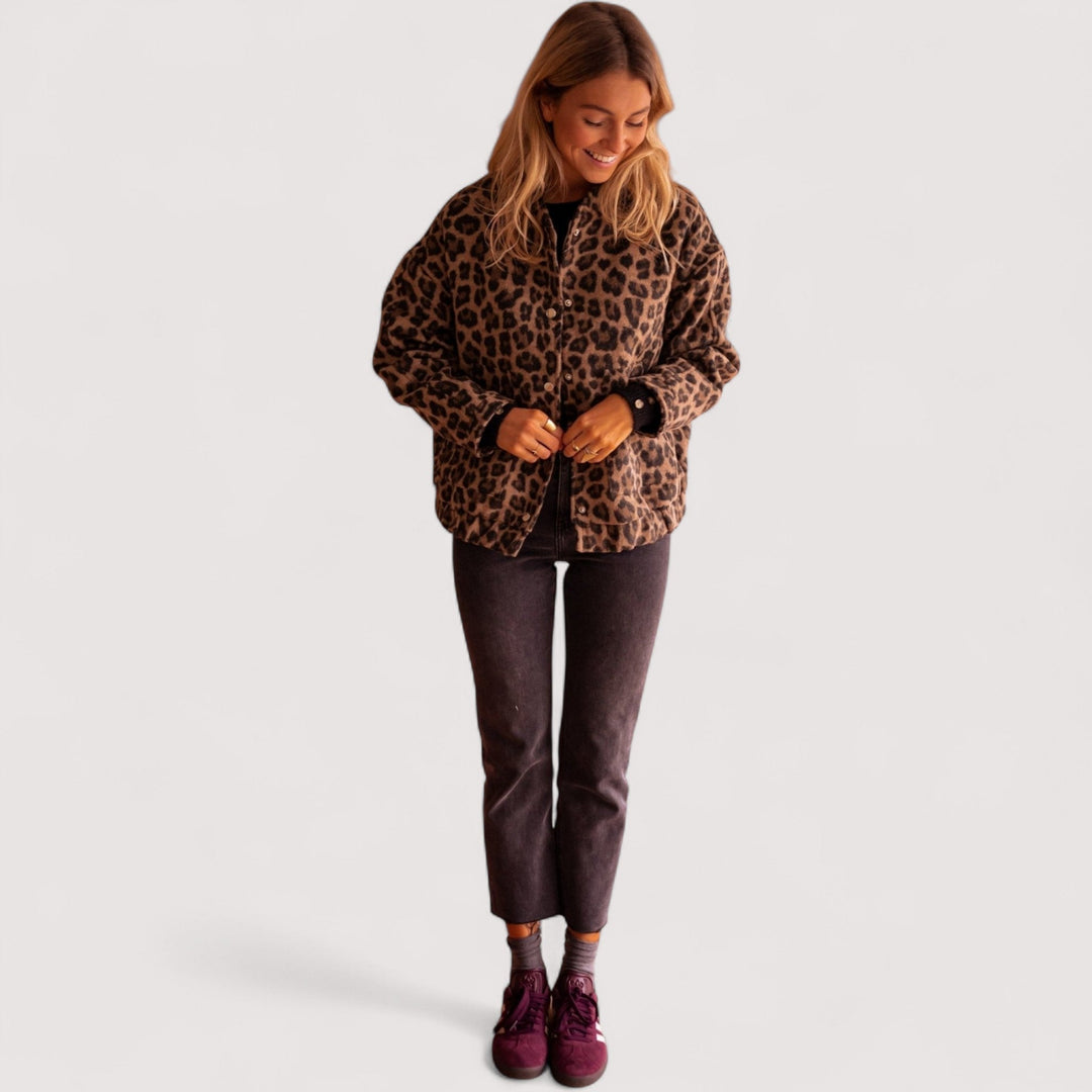 Paulina - Trendy bunda s leopardím vzorem