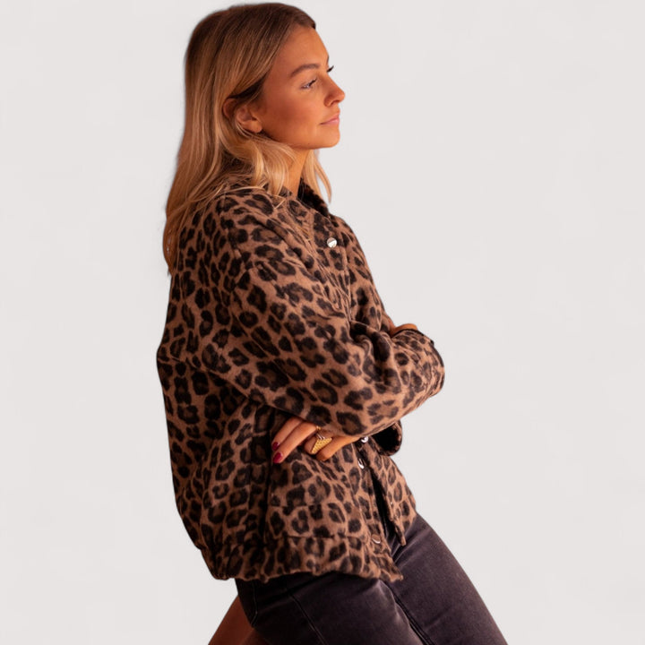 Paulina - Trendy bunda s leopardím vzorem