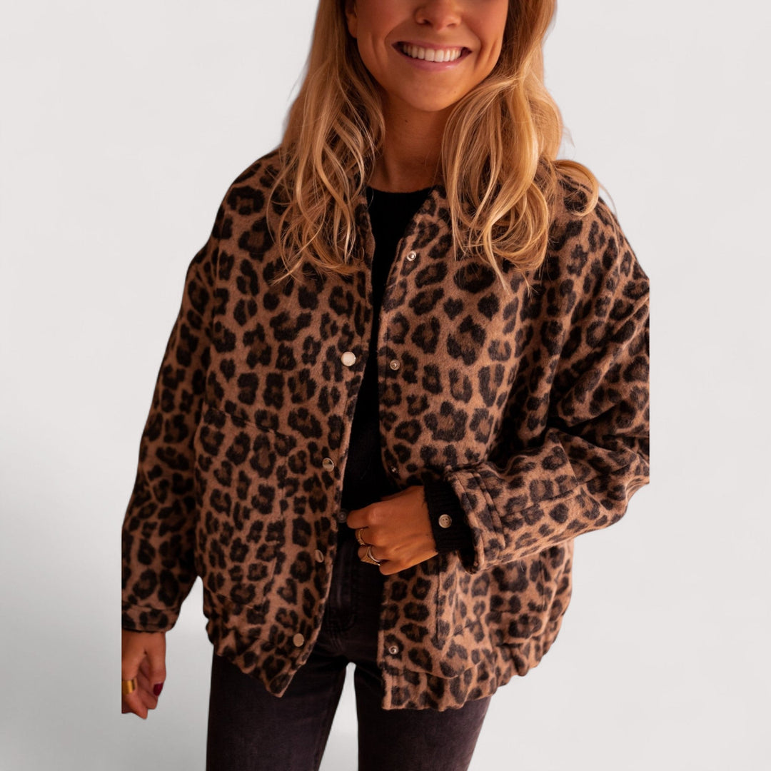 Paulina - Trendy bunda s leopardím vzorem