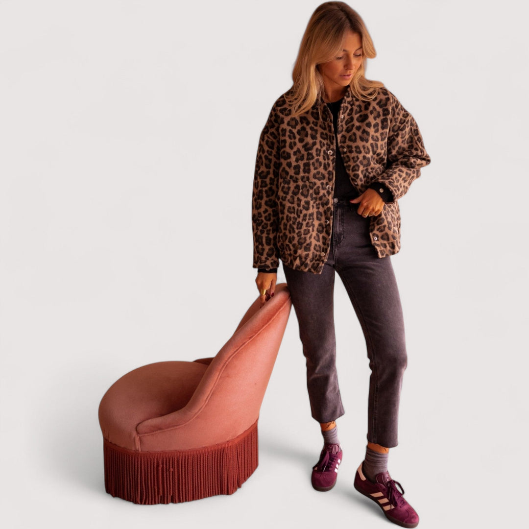 Paulina - Trendy bunda s leopardím vzorem