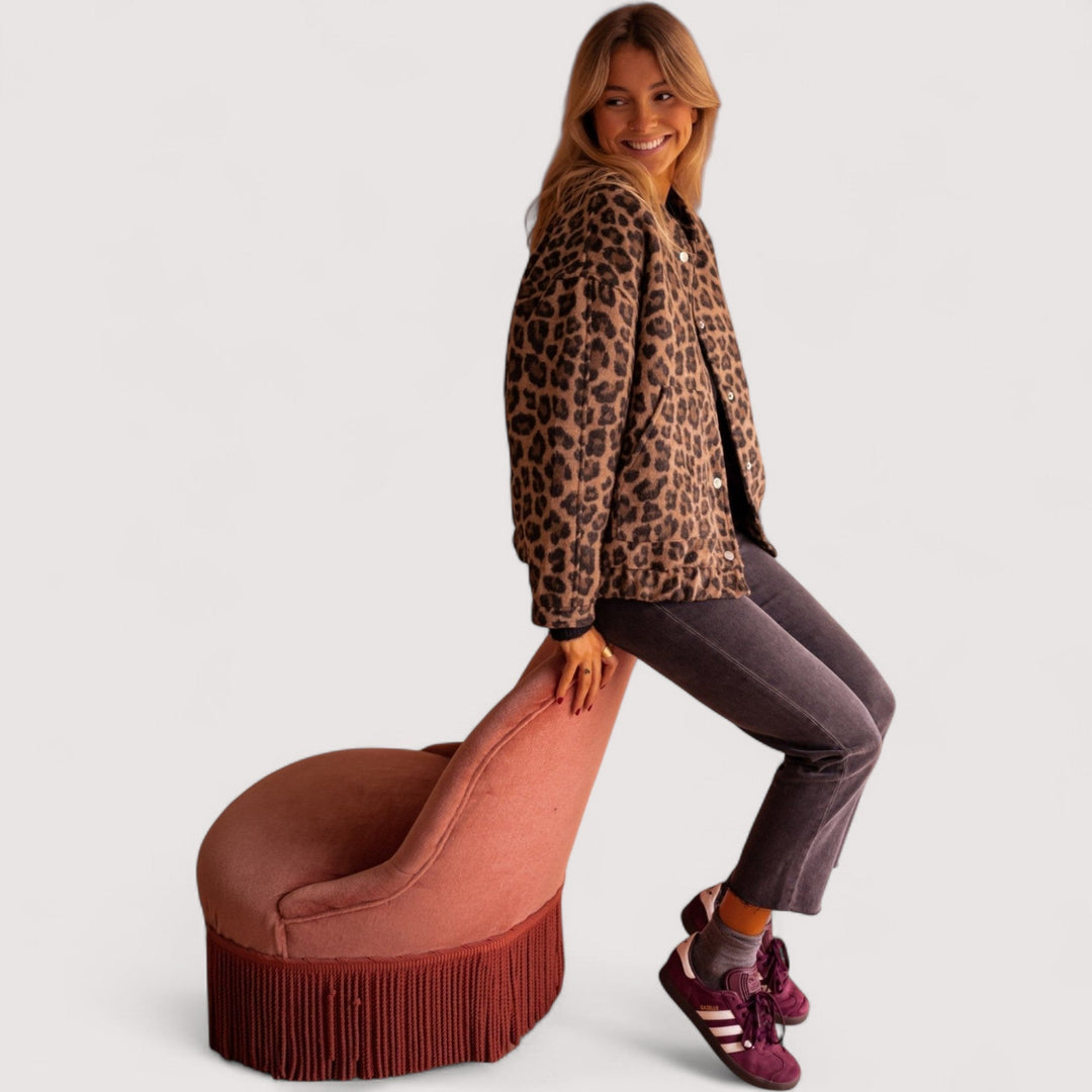 Paulina - Trendy bunda s leopardím vzorem
