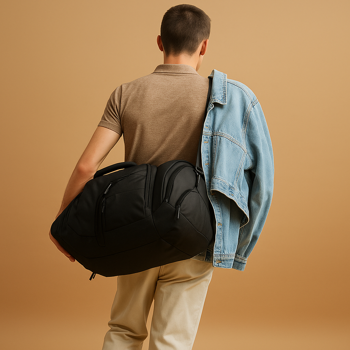 Oxford garment duffle bag with shoe compartment | Nathan