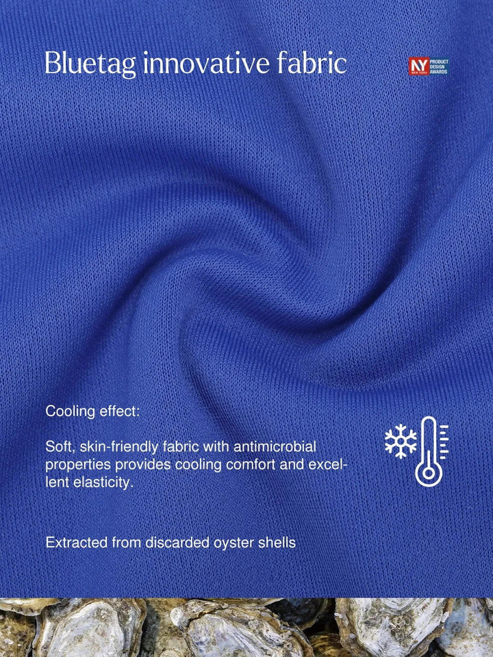 Bluetag Cooling Shapewear One-Shoulder Ruched Bodycon Dress