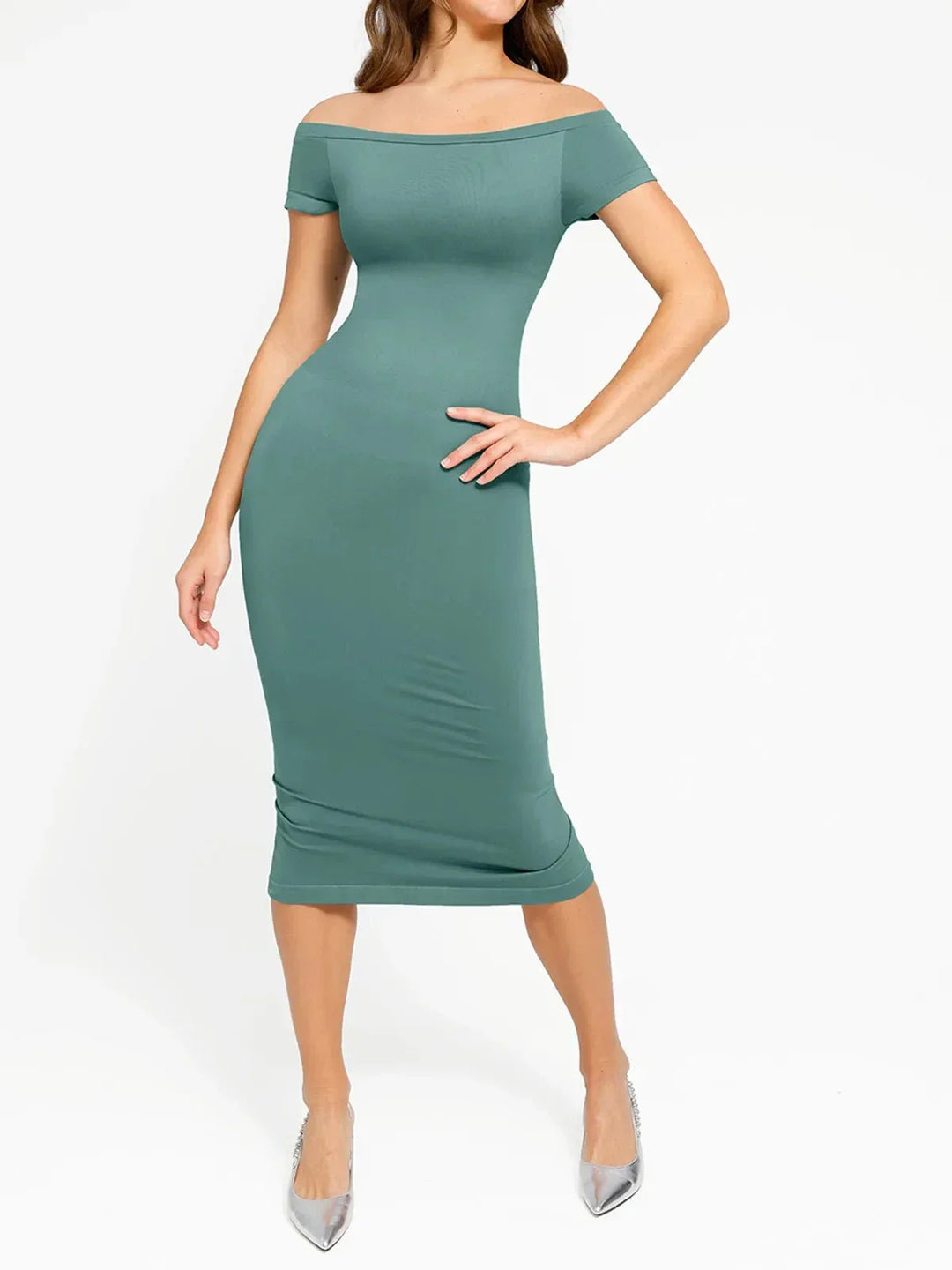 Shapewear Eco-Friendly Sculpting Seamless Midi Dress Set