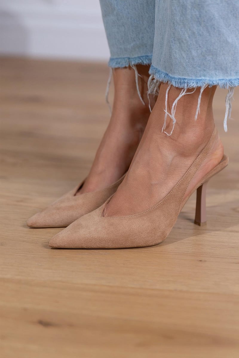 Open-Back Slingback Heels