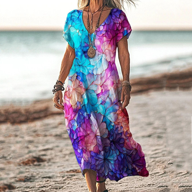 Demitry | Breezy Printed Dress