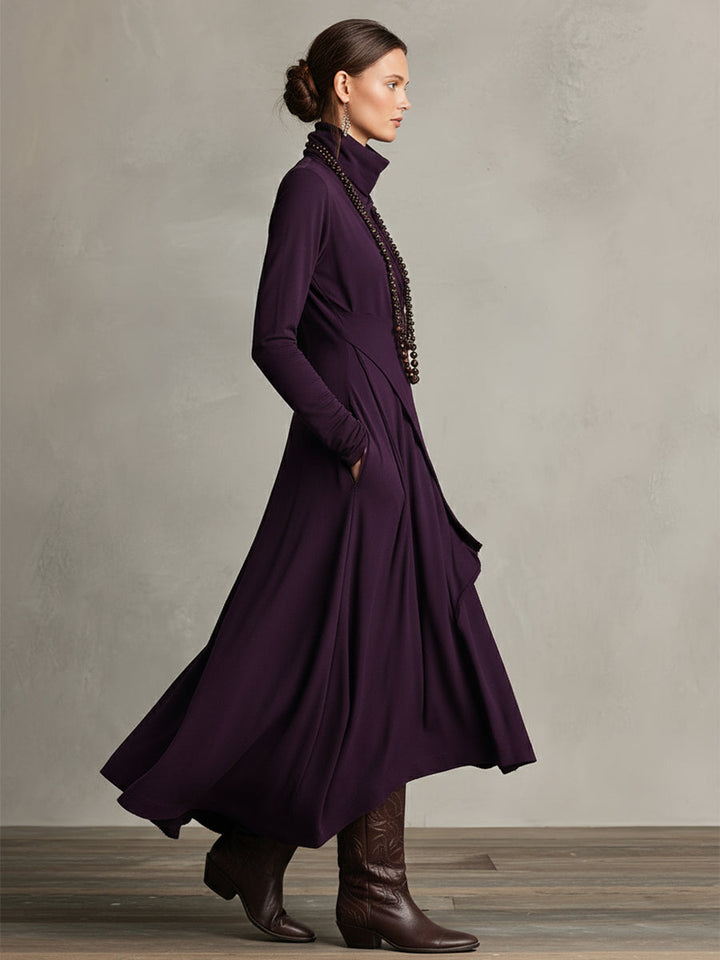 Nancy | Asymmetric Draped Maxi Dress