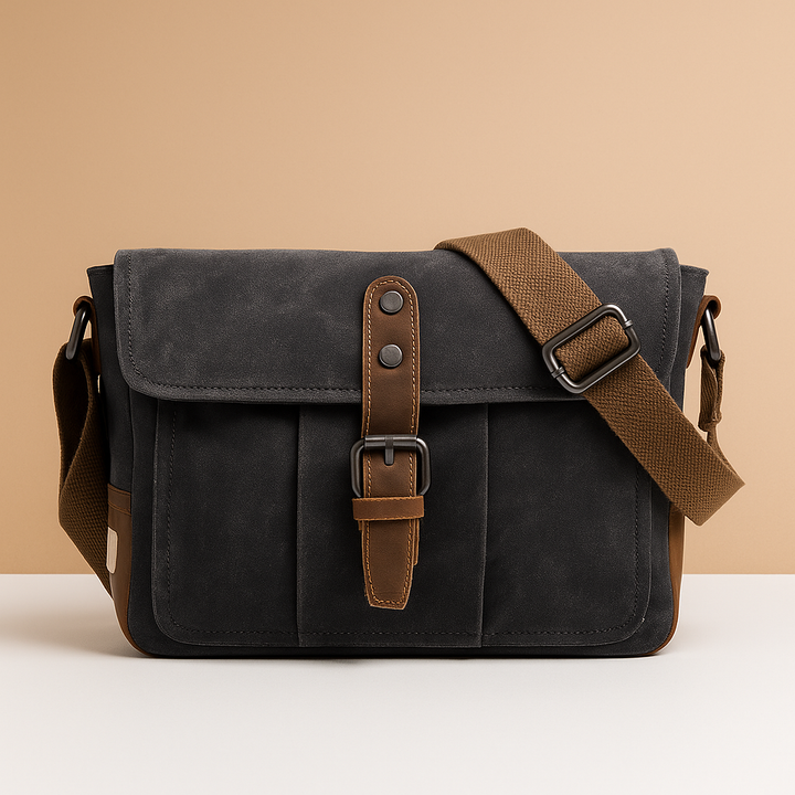 Vintage waterproof canvas messenger bag for men | Nathan