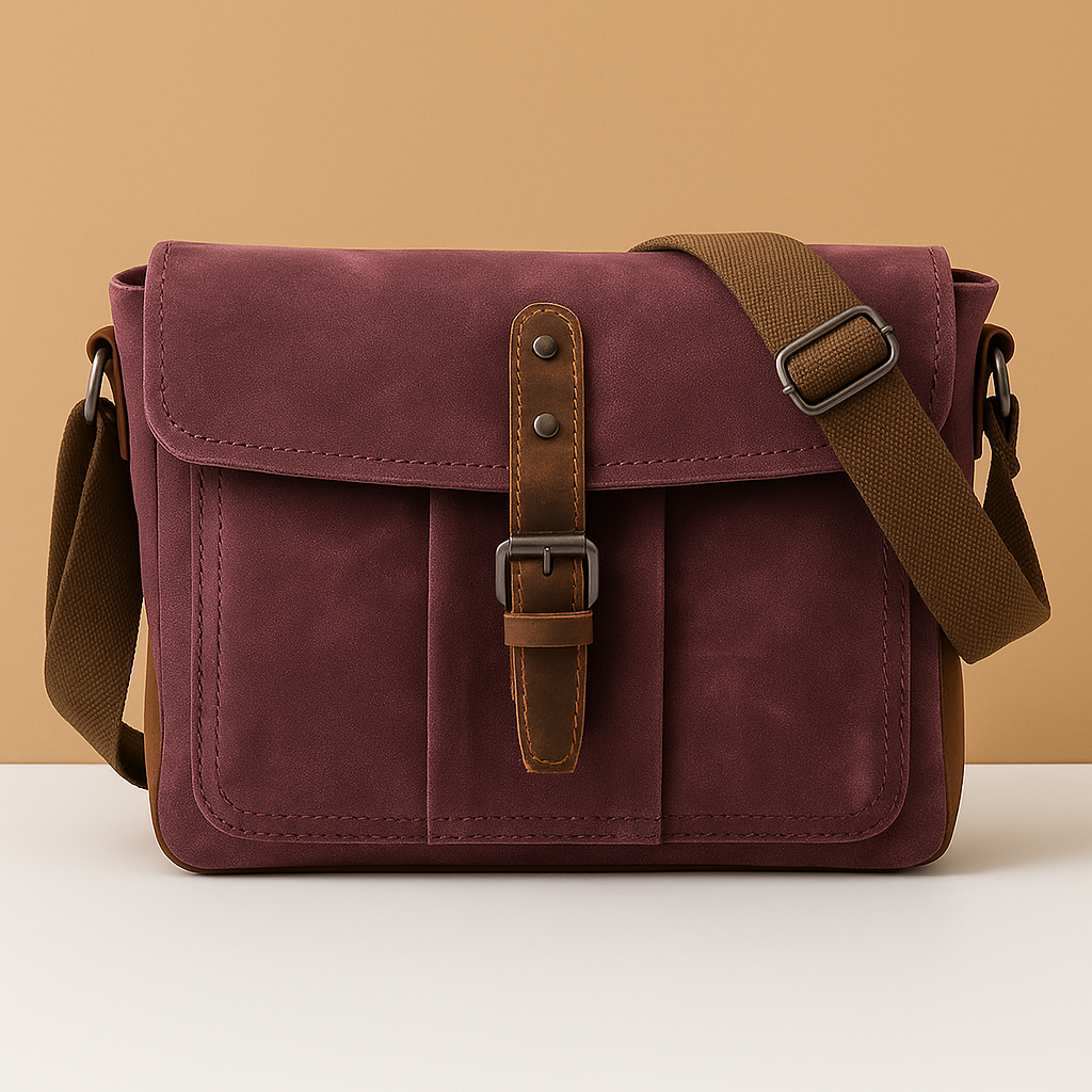 Vintage waterproof canvas messenger bag for men | Nathan