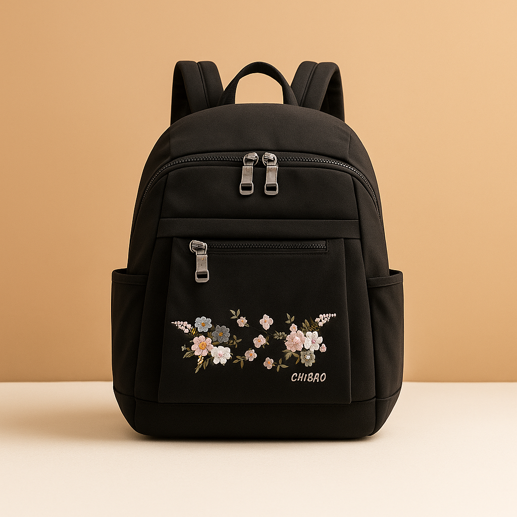 Floral embroidered travel backpack | Daisy