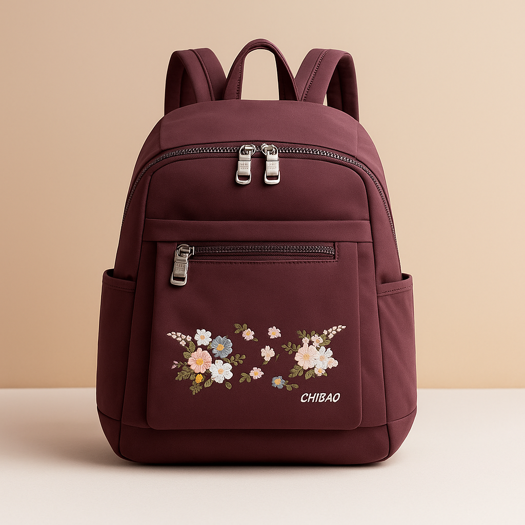 Floral embroidered travel backpack | Daisy