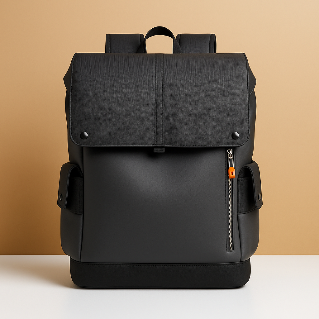 Waterproof leather laptop backpack for men | Maxwell