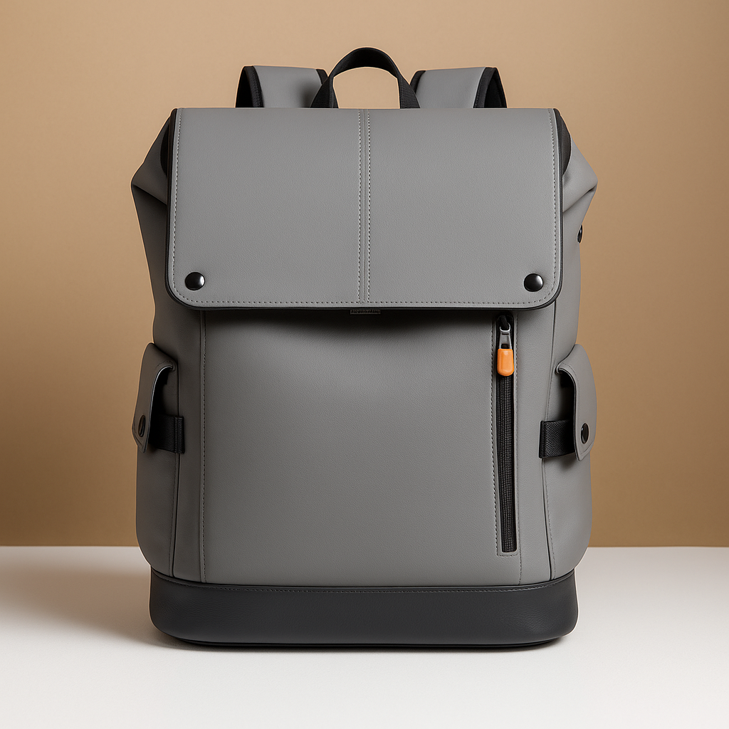 Waterproof leather laptop backpack for men | Maxwell