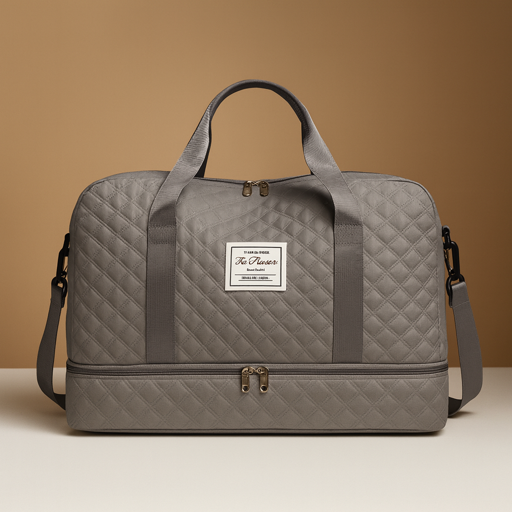 Weekender duffle bag with shoe compartment for women | Florence